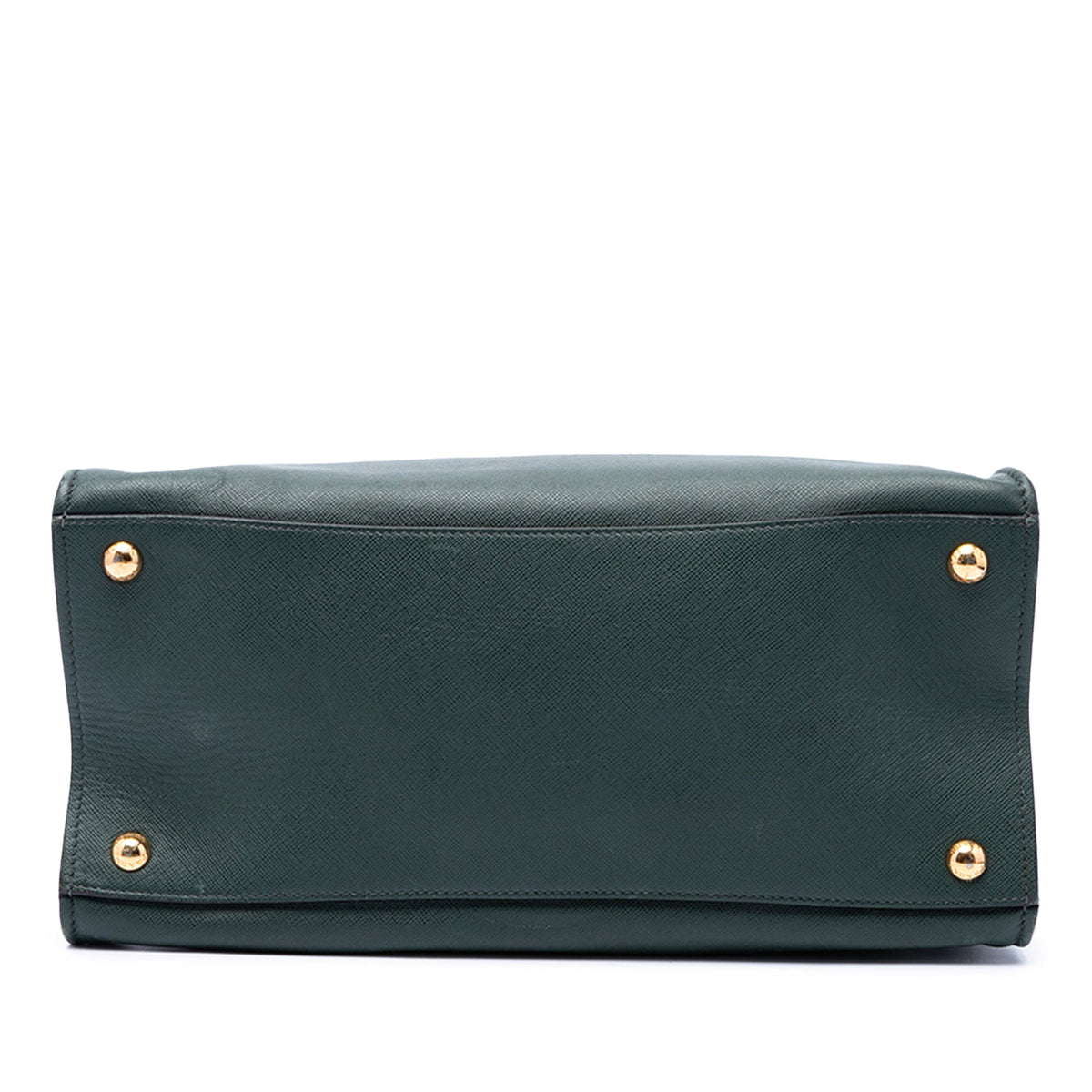 Prada Saffiano Soft Triple Pocket Tote — Green