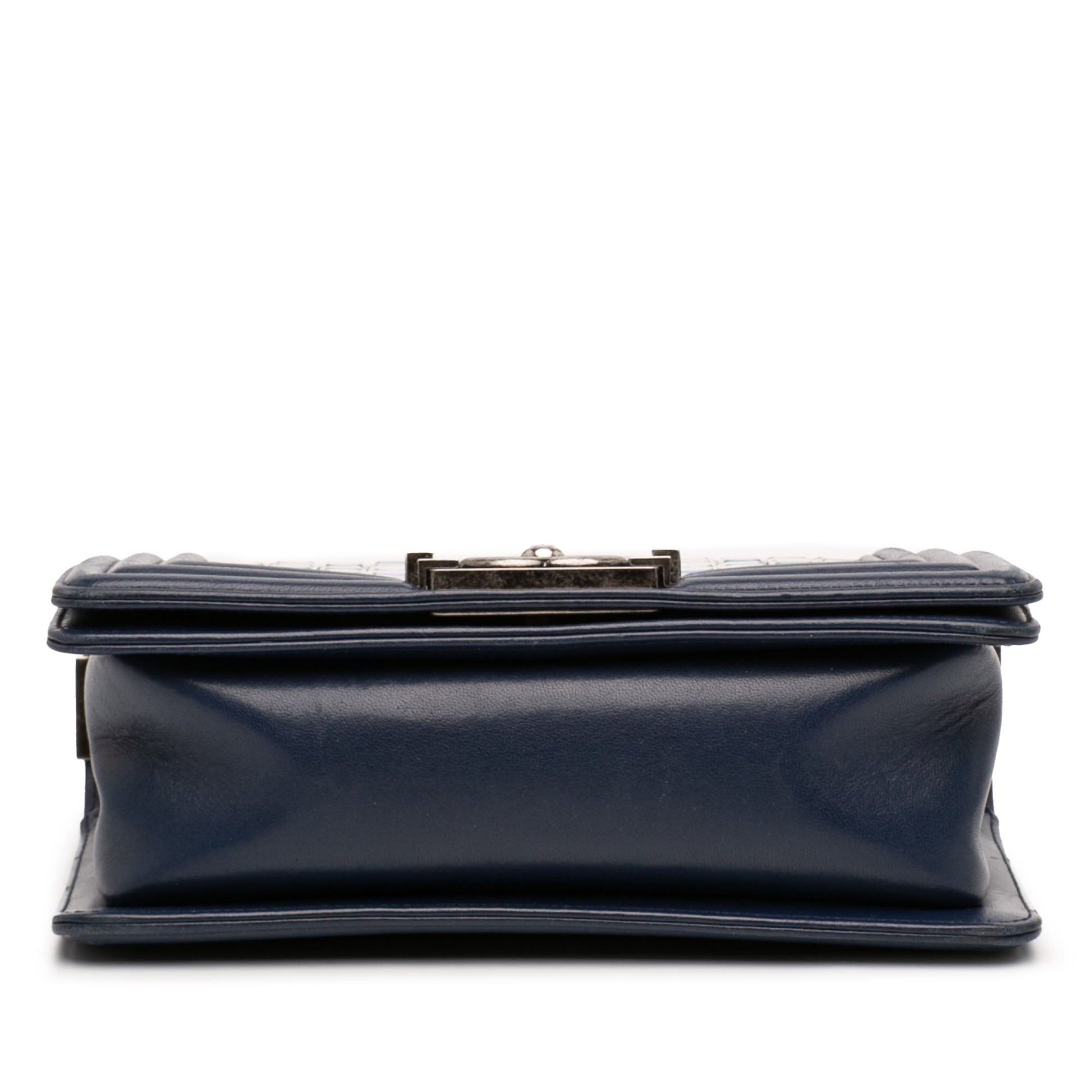 Chanel Small Lambskin Tile Mosaic Boy Flap