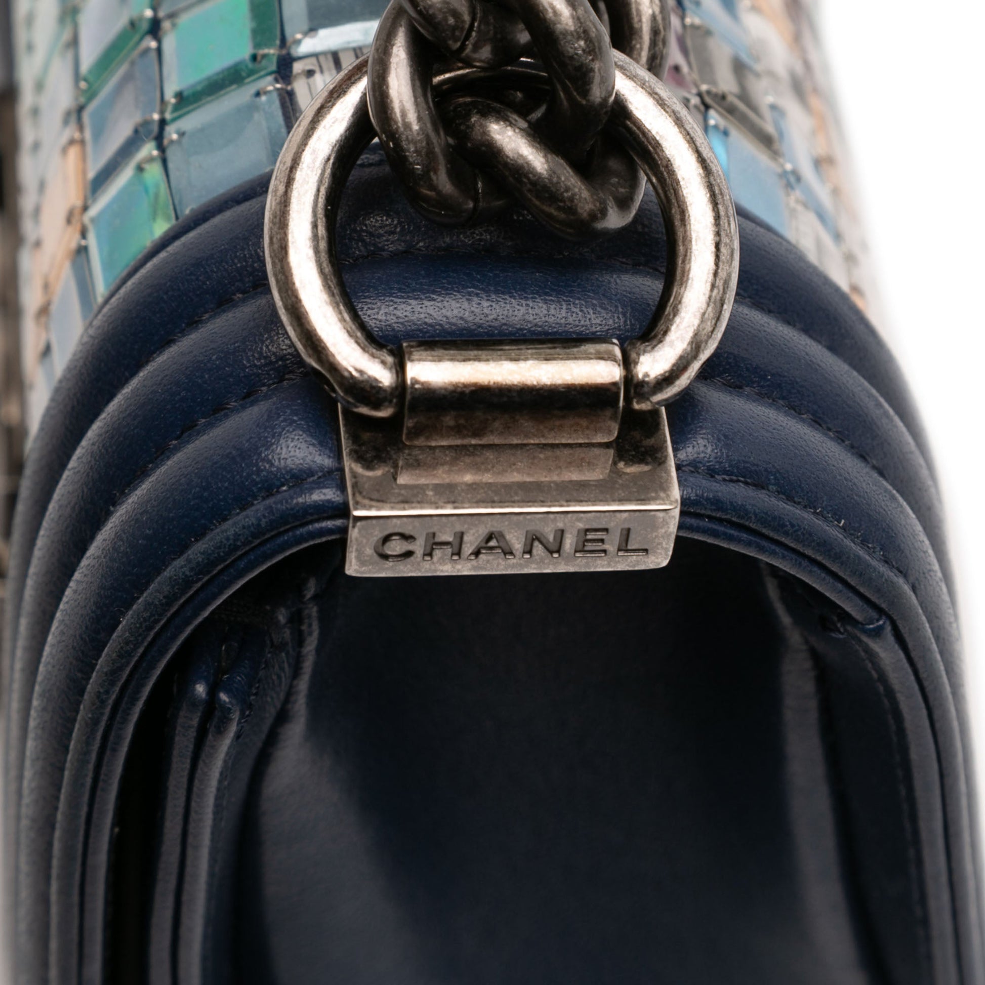 Chanel Small Lambskin Tile Mosaic Boy Flap