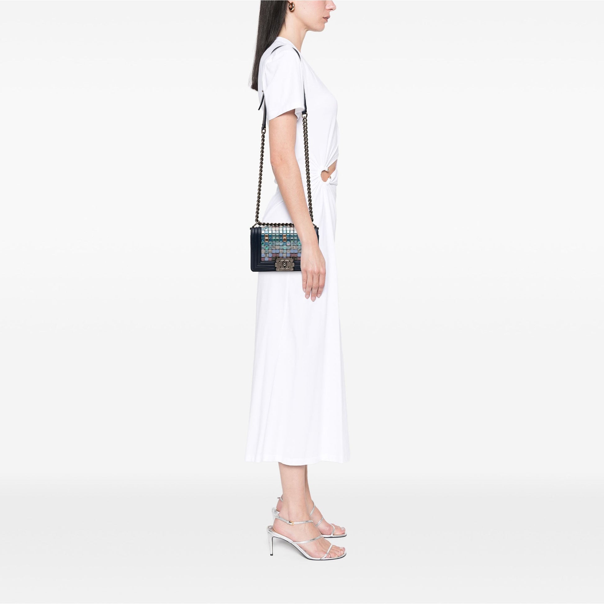 Chanel Small Lambskin Tile Mosaic Boy Flap