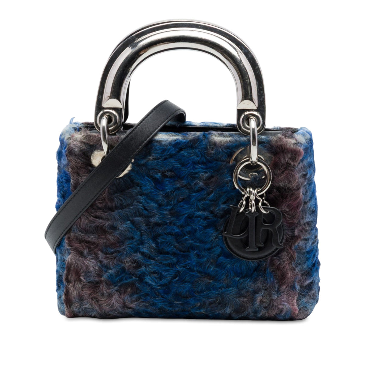 Dior Mini Astrakhan Fur Lady Dior — Blue