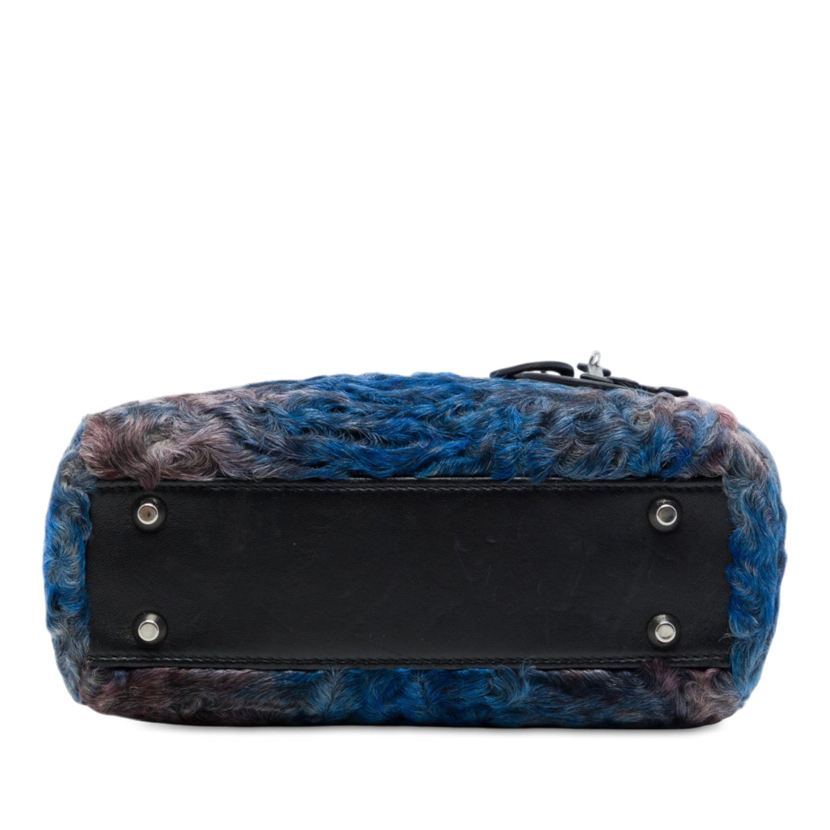 Dior Mini Astrakhan Fur Lady Dior — Blue