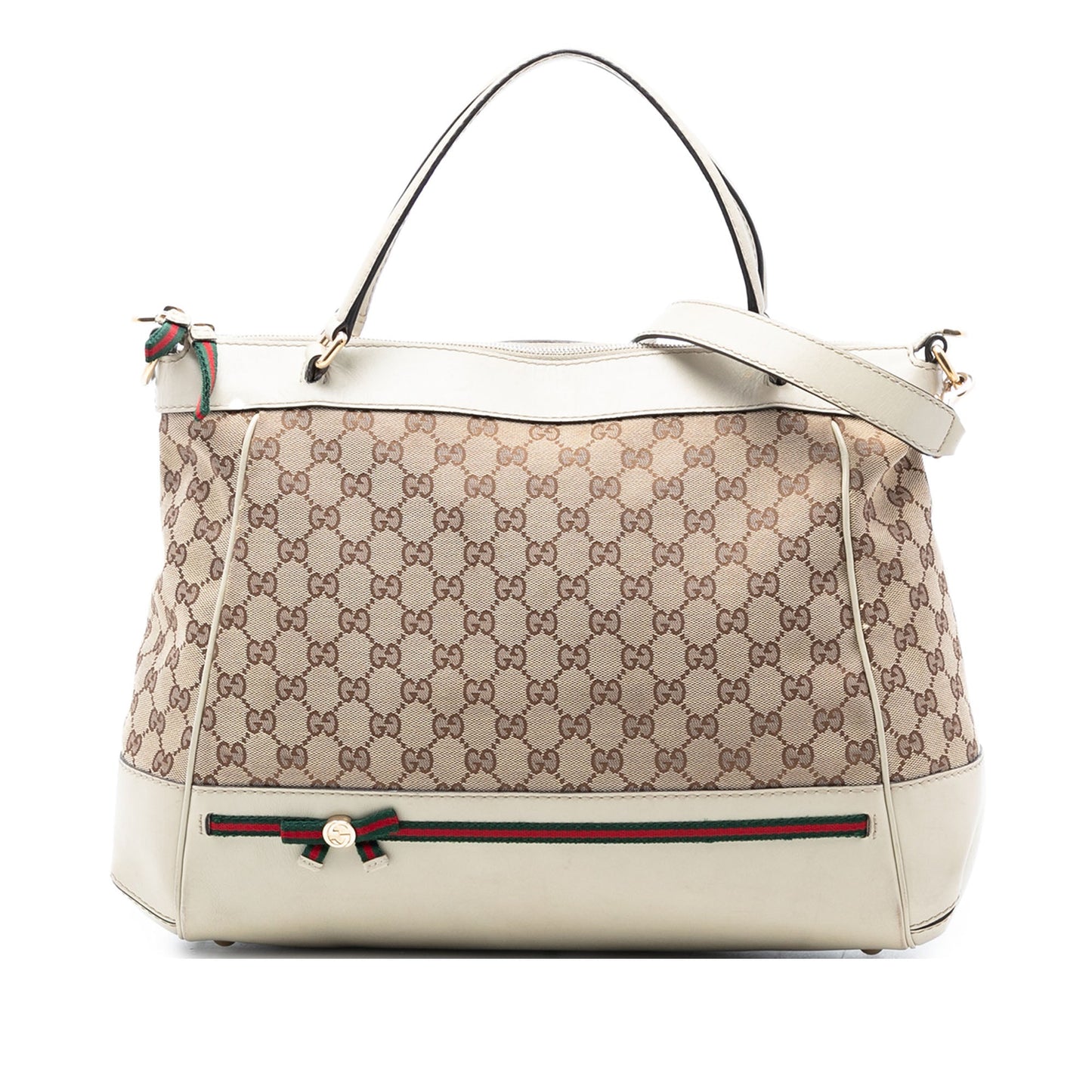 Gucci GG Canvas Web Mayfair Satchel