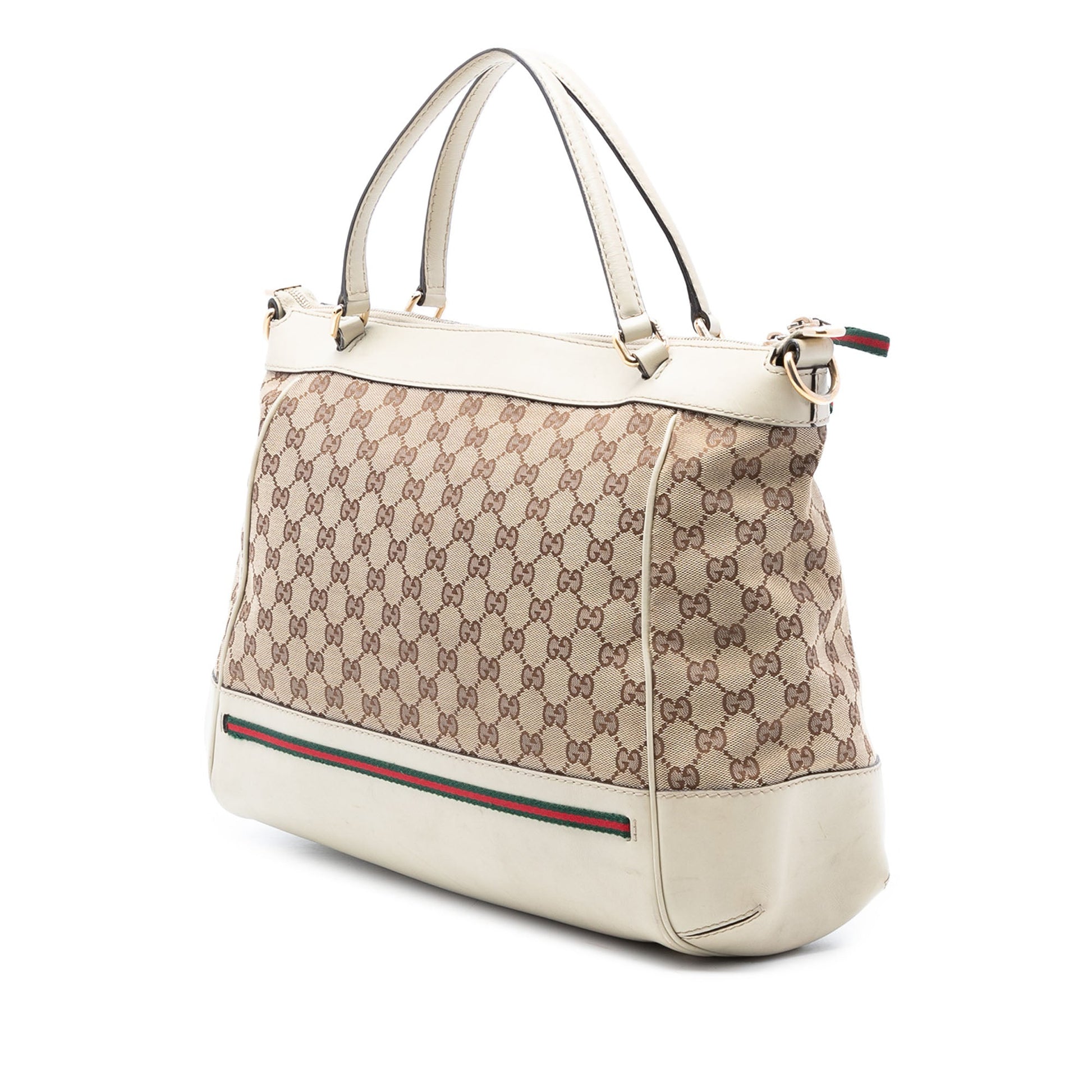 Gucci GG Canvas Web Mayfair Satchel