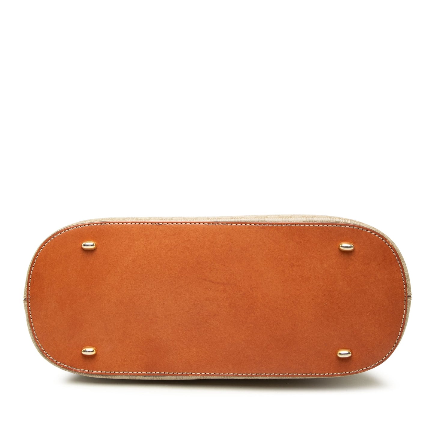 Celine Macadam Coated Canvas Dome Satchel