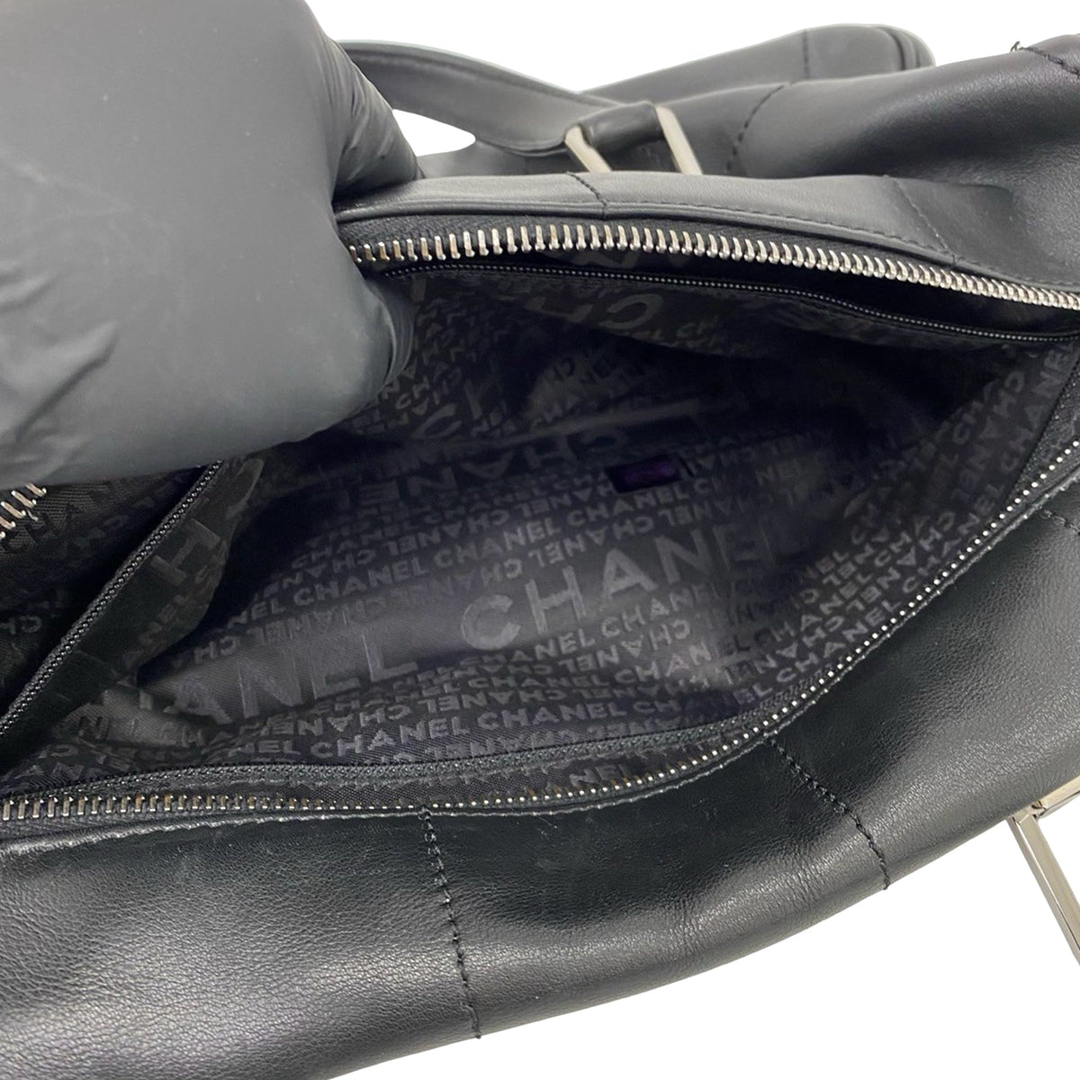 Chanel CC Square Quilted Lambskin Handbag