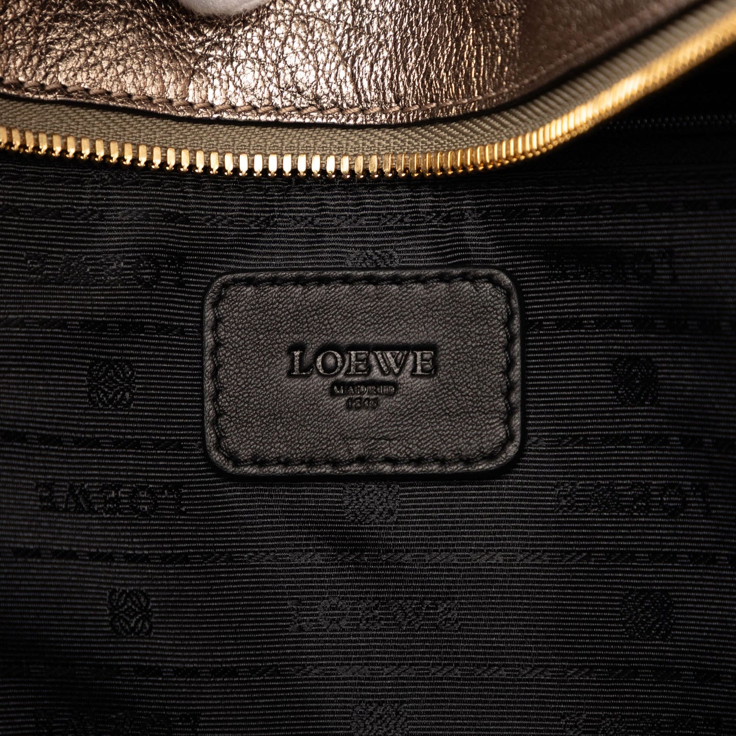 LOEWE Metallic Goatskin Amazona 36
