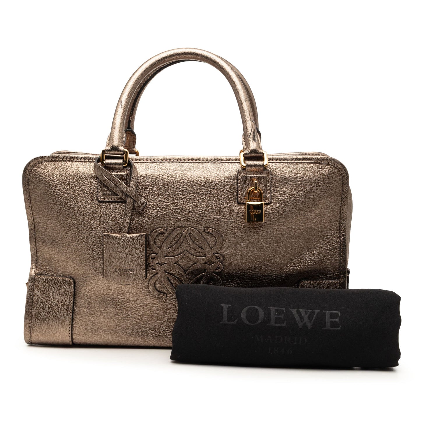 LOEWE Metallic Goatskin Amazona 36