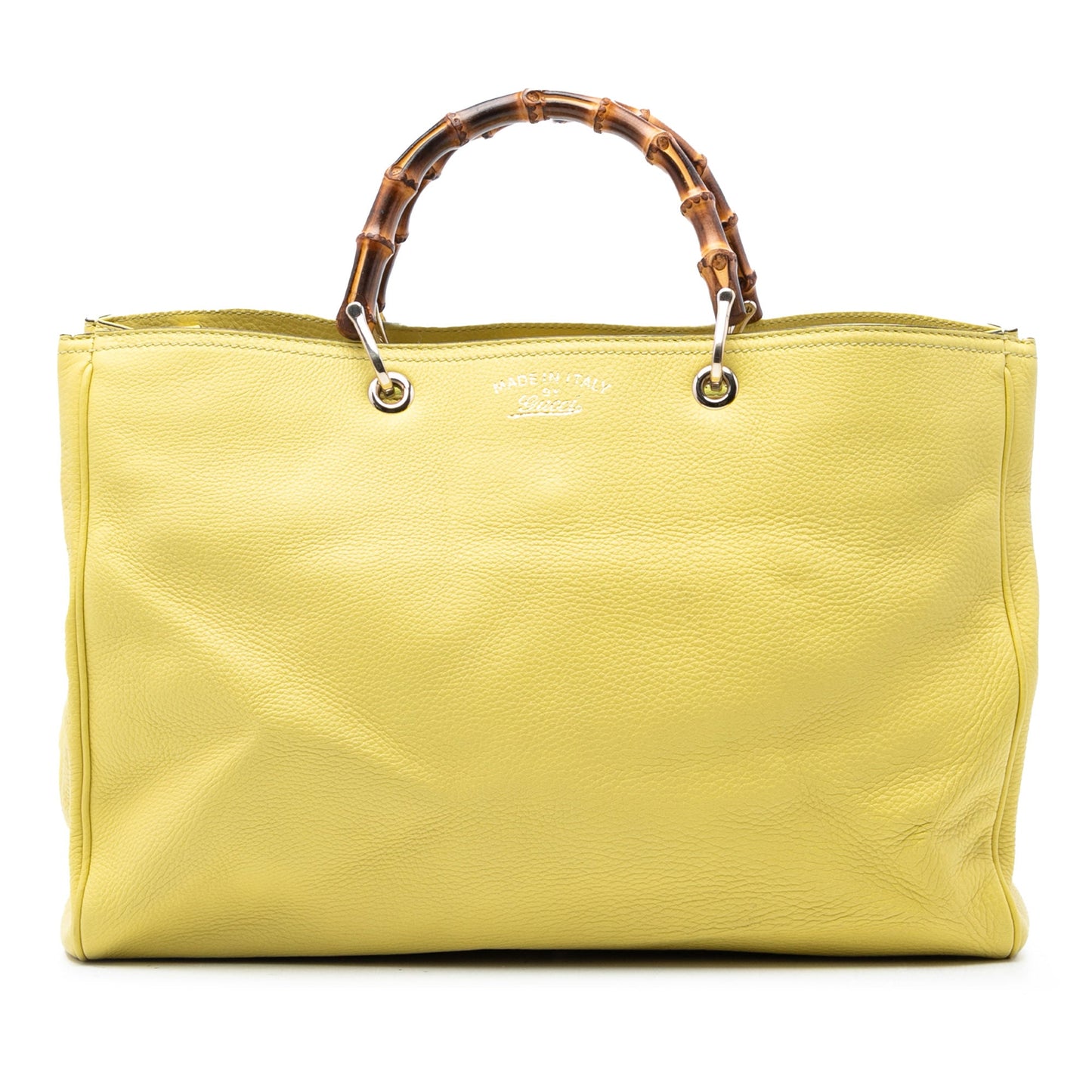 Gucci Large Calfskin Bamboo Shopper Satchel