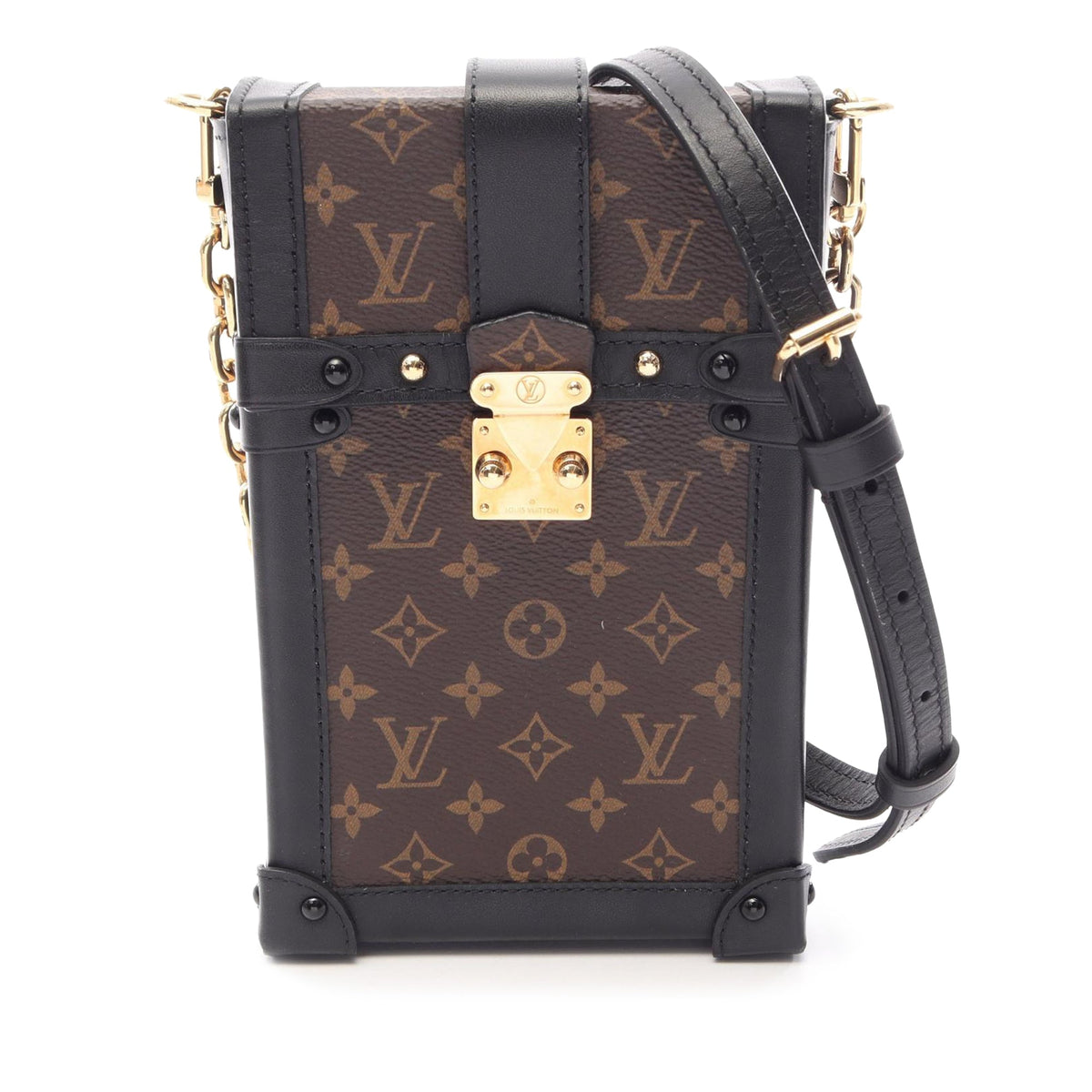 Louis Vuitton Monogram Pochette Trunk Verticale — Brown