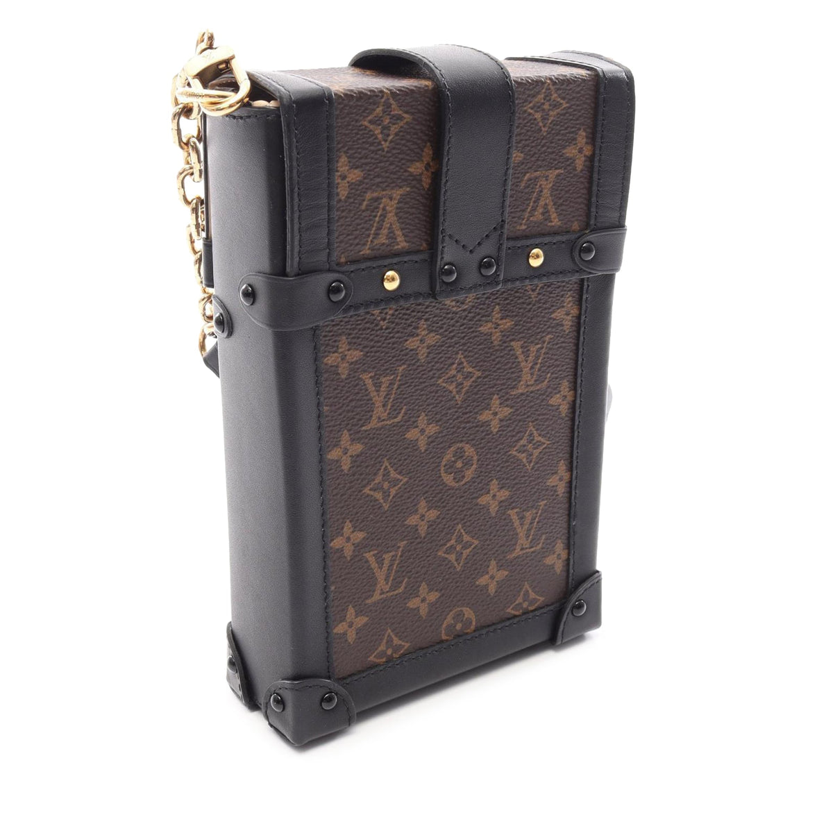 Louis Vuitton Monogram Pochette Trunk Verticale — Brown