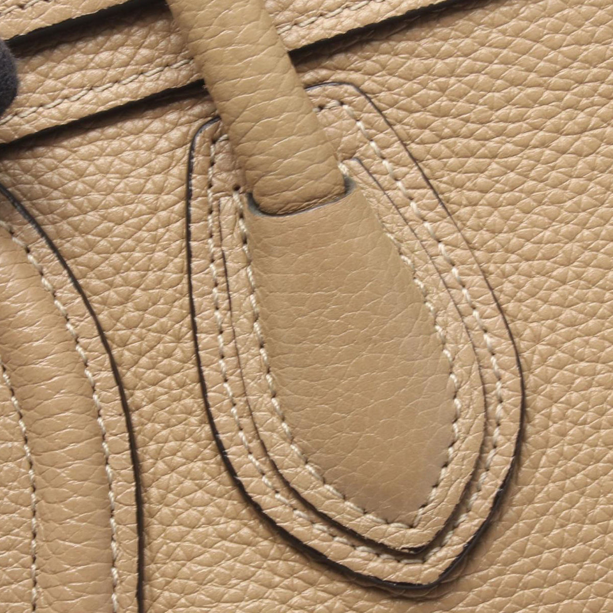 Celine Nano Leather Luggage Tote — Beige