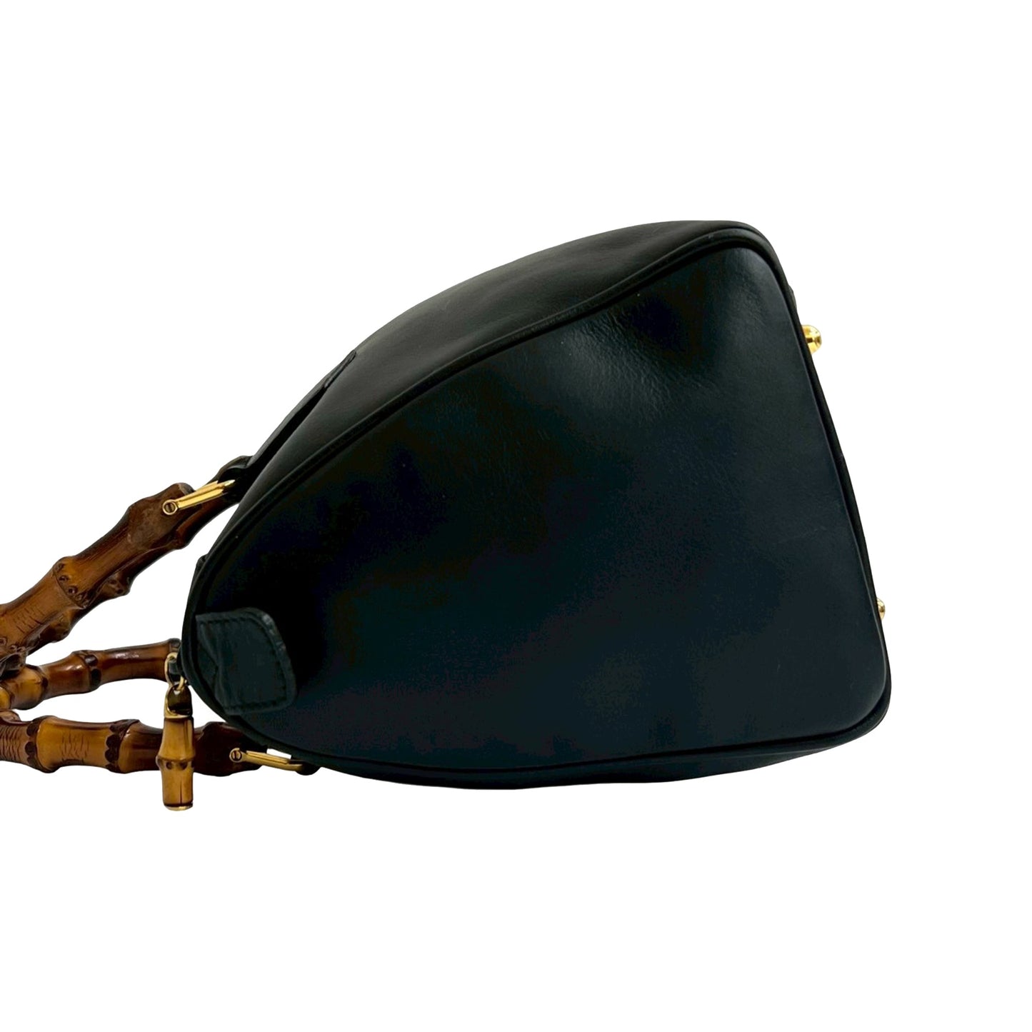Gucci Smooth Calfskin Bamboo Satchel