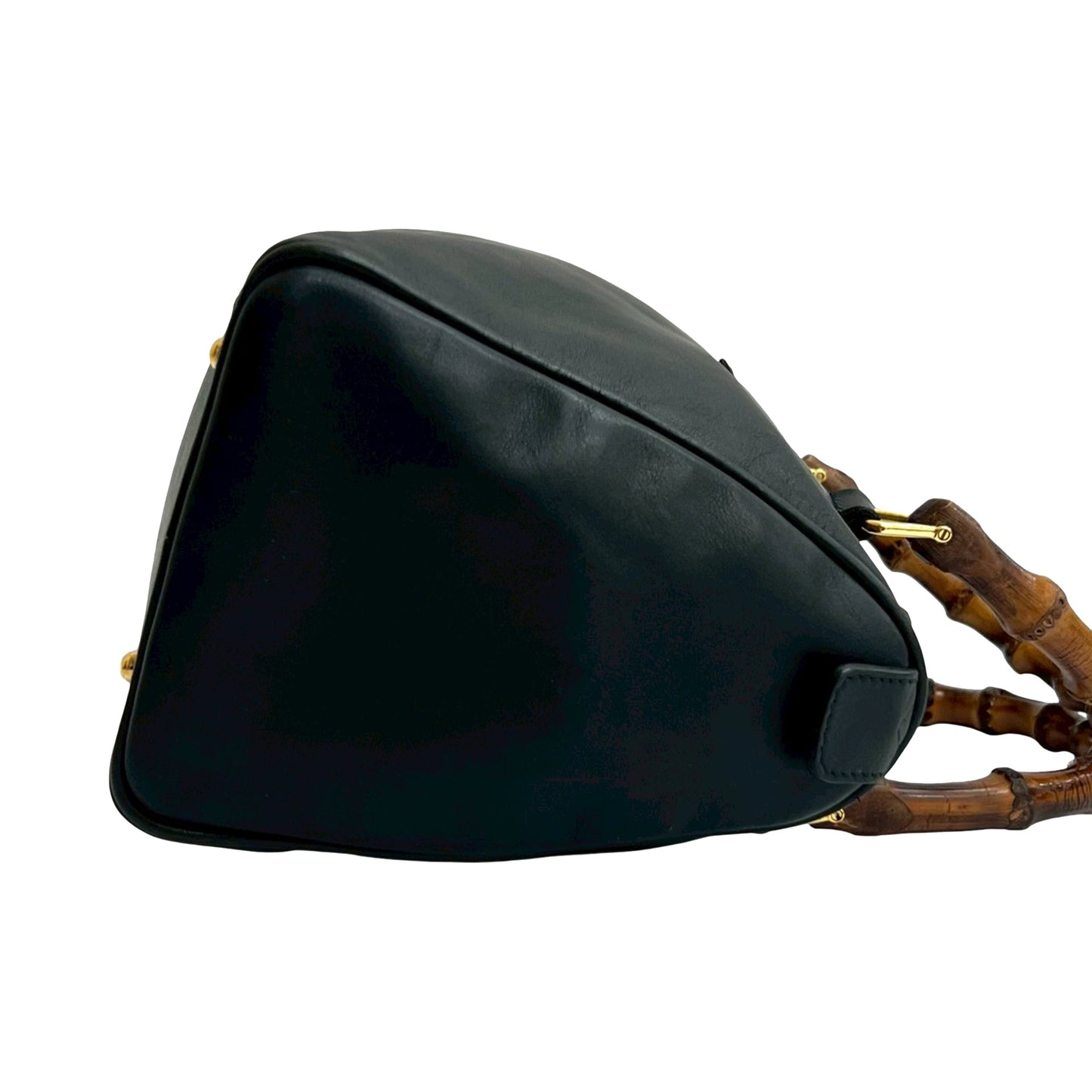 Gucci Smooth Calfskin Bamboo Satchel