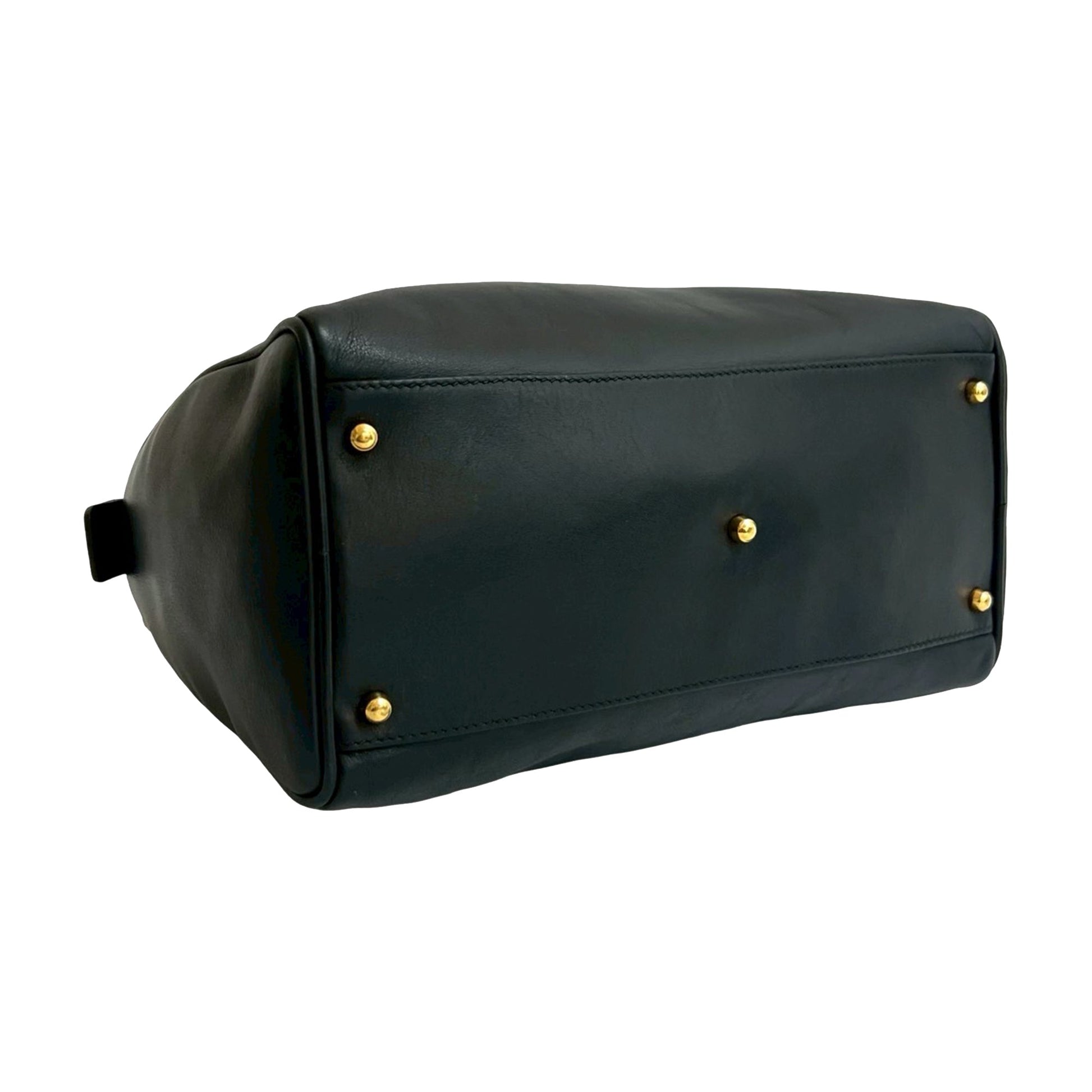 Gucci Smooth Calfskin Bamboo Satchel