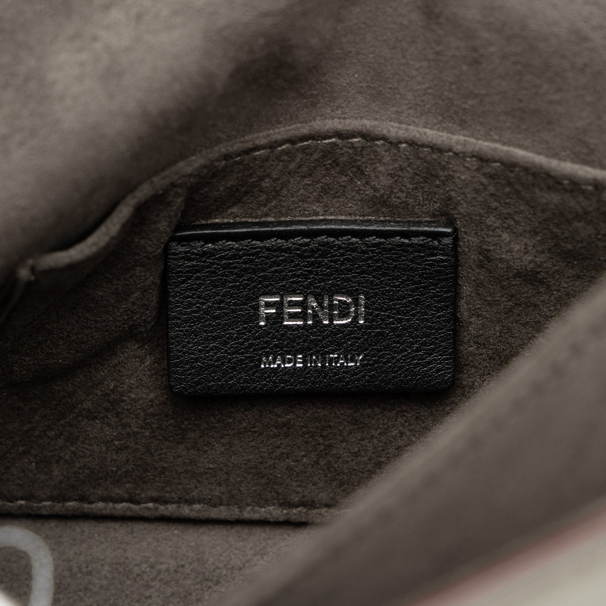 Fendi Mini Scalloped Metallic Studded Leather Kan I Crossbody — Gold