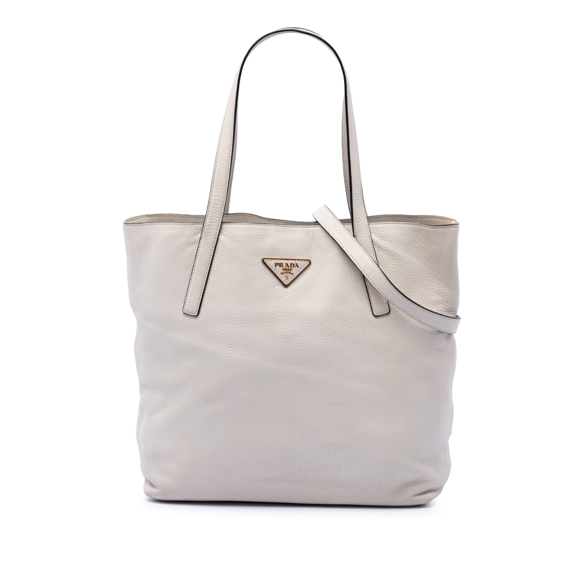 Prada Vitello Daino Open Convertible Tote