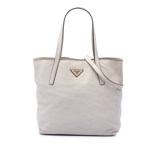 Prada Vitello Daino Open Convertible Tote