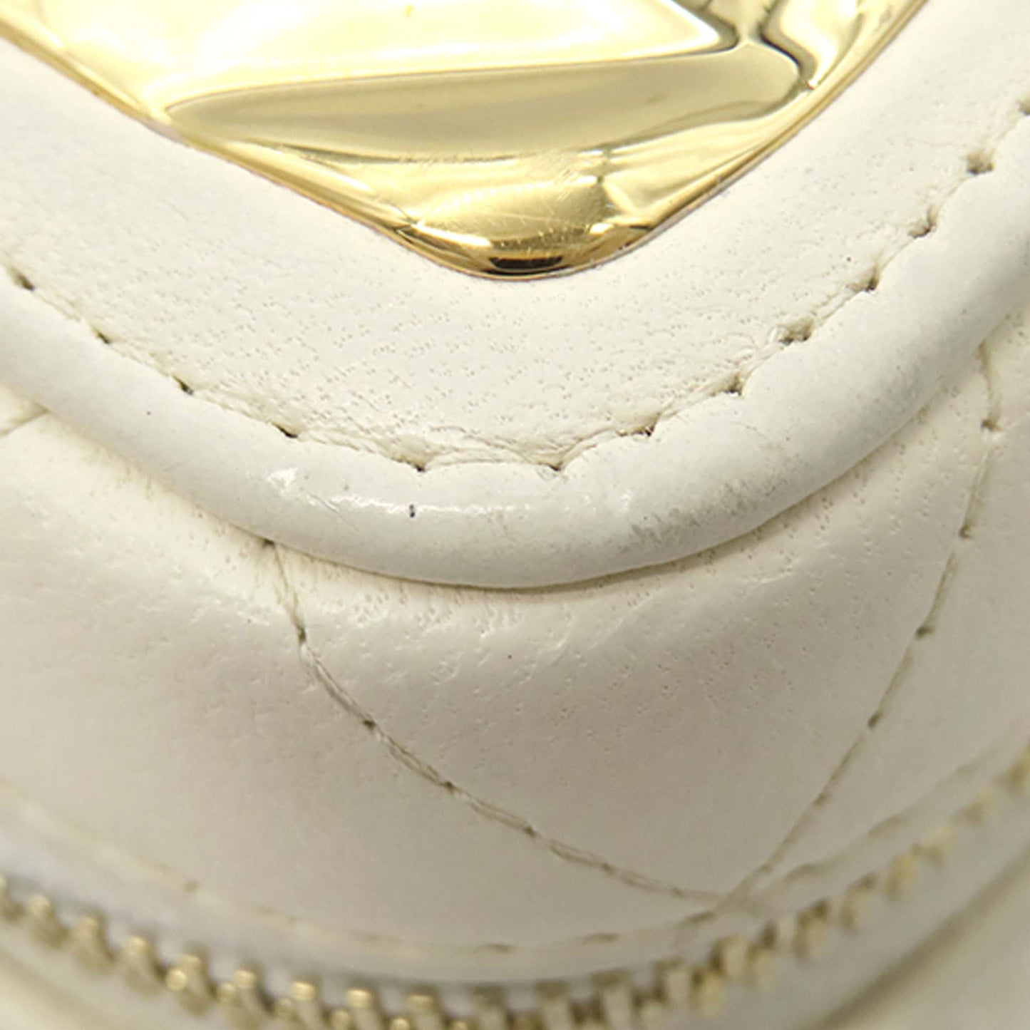 Chanel Mini CC Quilted Lambskin and Golden Plate Vanity Crossbody