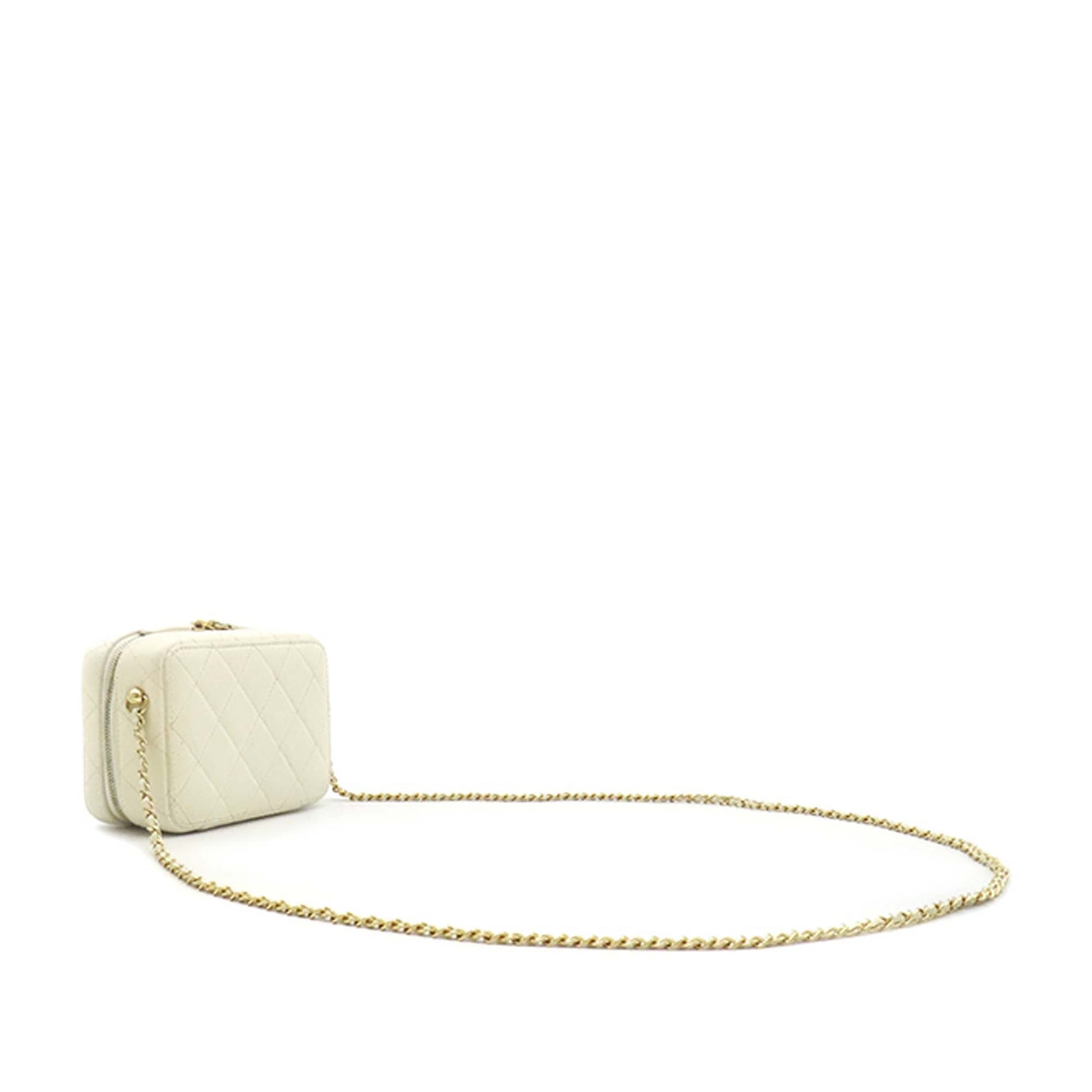 Chanel Mini CC Quilted Lambskin and Golden Plate Vanity Crossbody