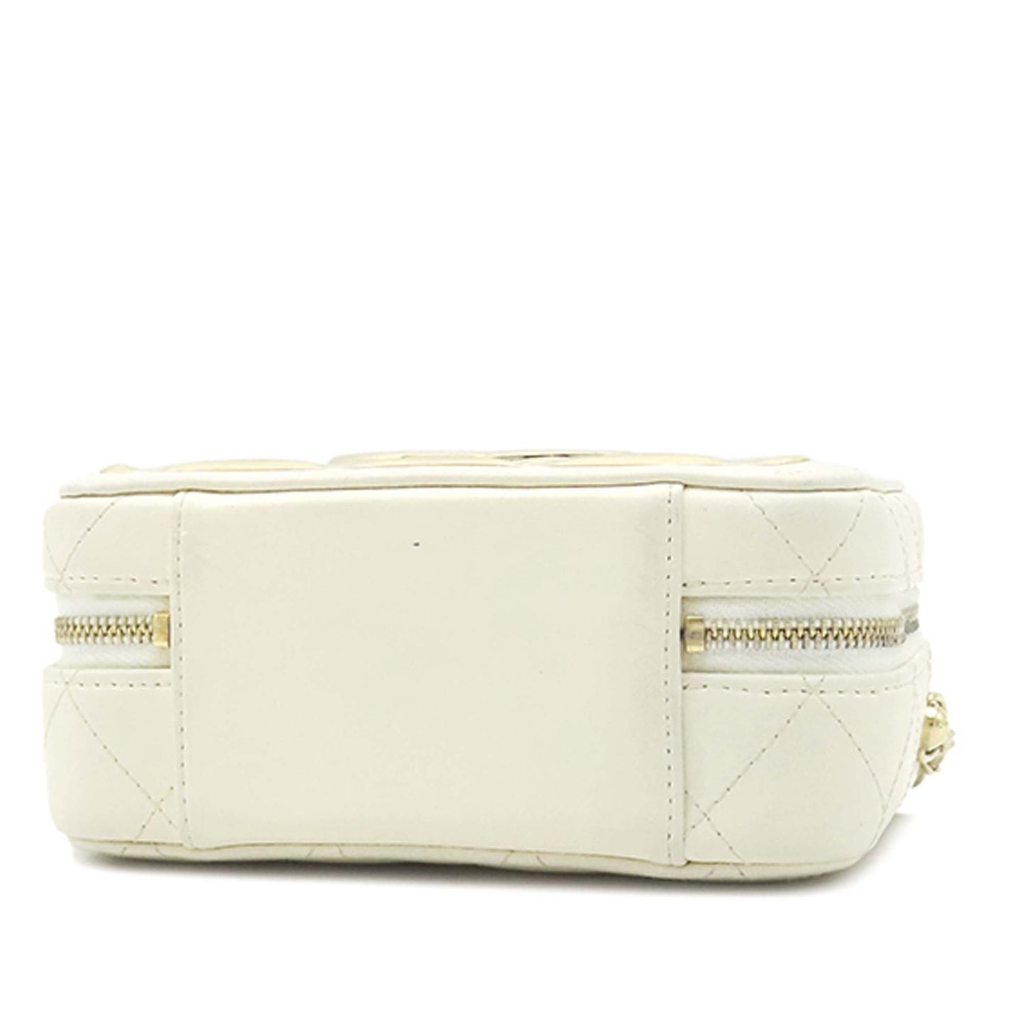 Chanel Mini CC Quilted Lambskin and Golden Plate Vanity Crossbody