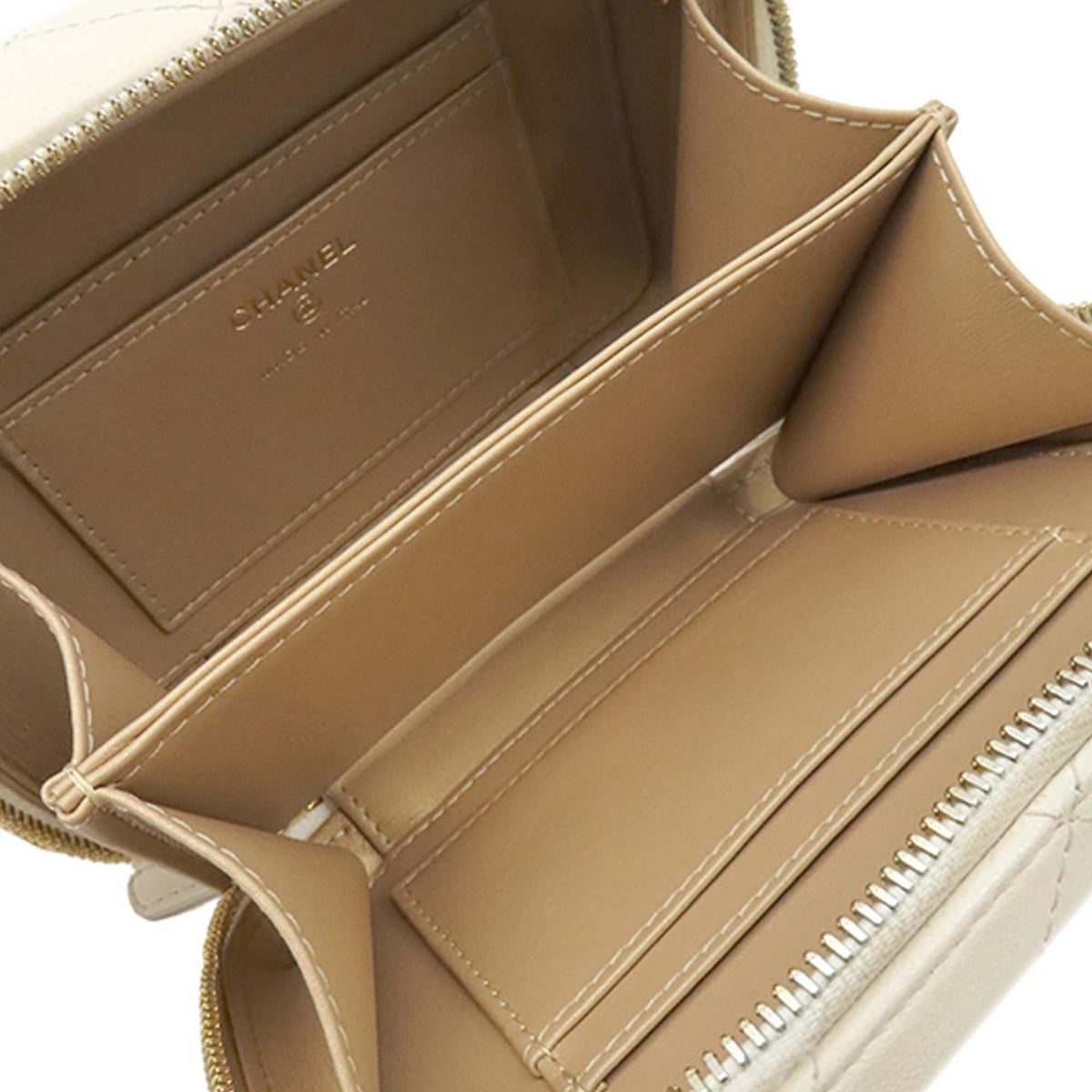 Chanel Mini CC Quilted Lambskin and Golden Plate Vanity Crossbody