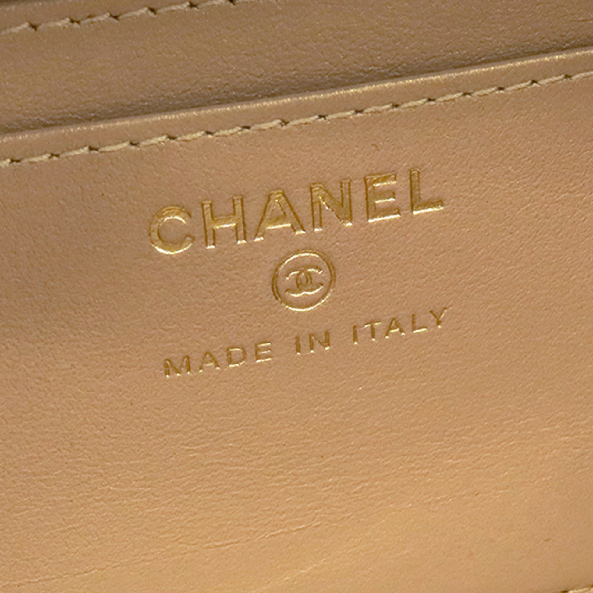 Chanel Mini CC Quilted Lambskin and Golden Plate Vanity Crossbody