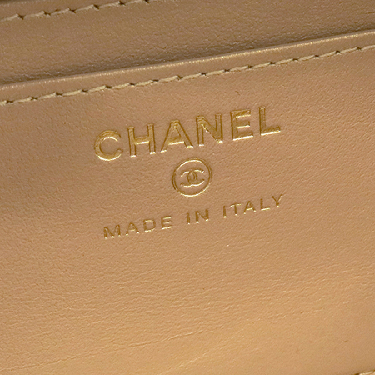 Chanel Mini CC Quilted Lambskin and Golden Plate Vanity Crossbody