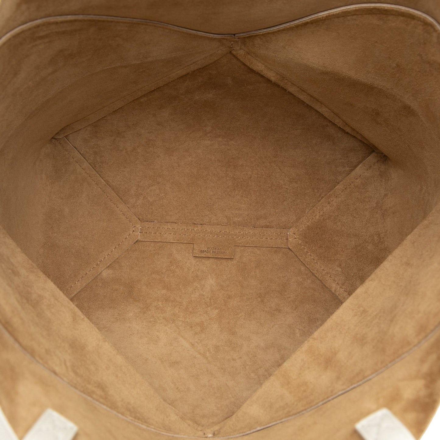 LOEWE Medium Bicolor Shiny Calfskin Puzzle Fold Tote