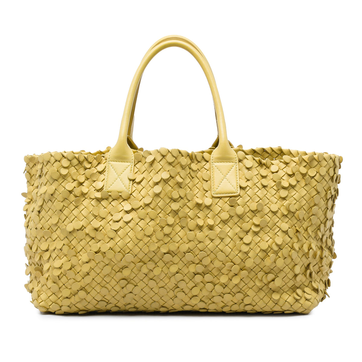 Bottega Veneta Medium Nappa Intrecciato Poussin Paillettes Cabat Tote