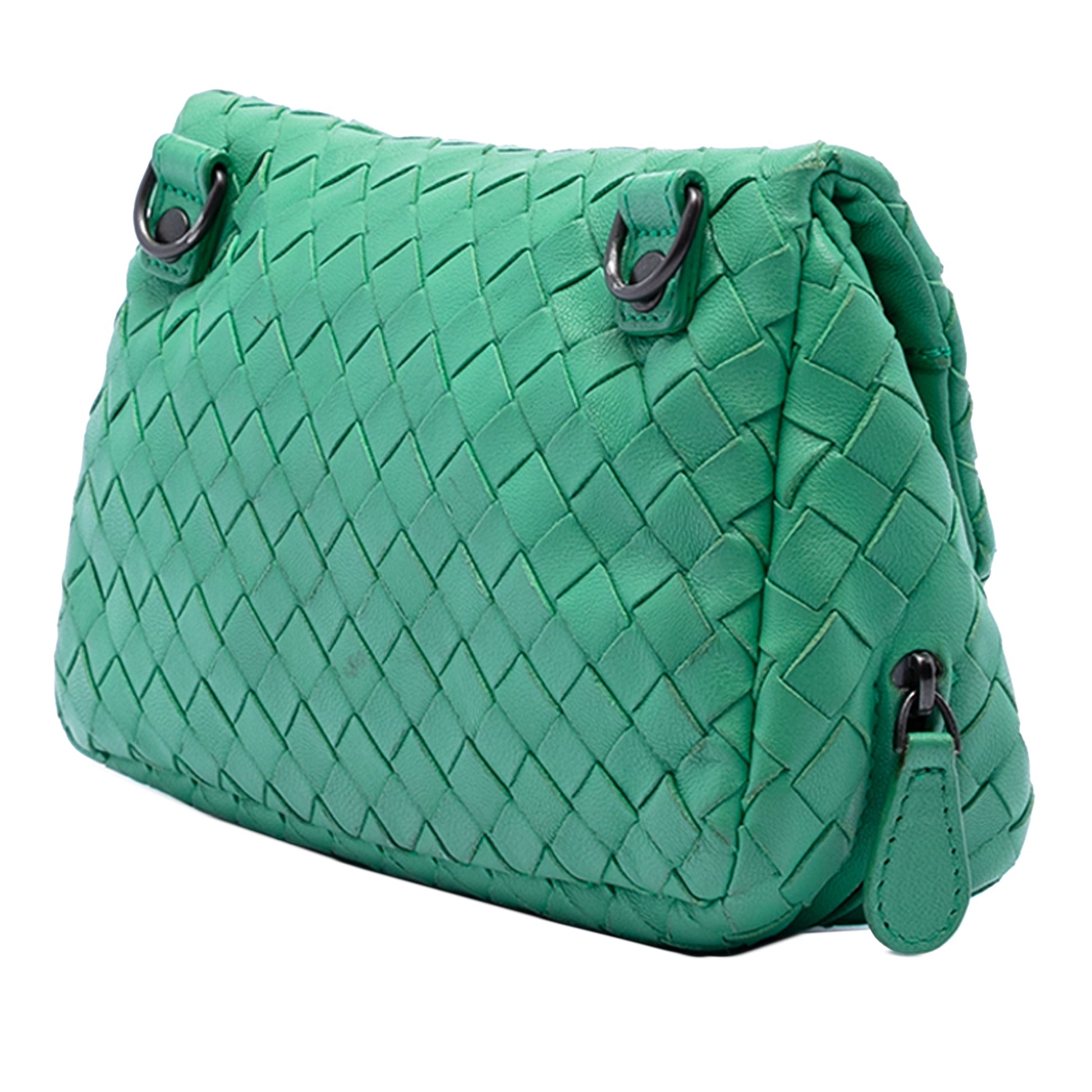 Bottega Veneta Mini Nappa Intrecciato Expandable Chain Flap Crossbody