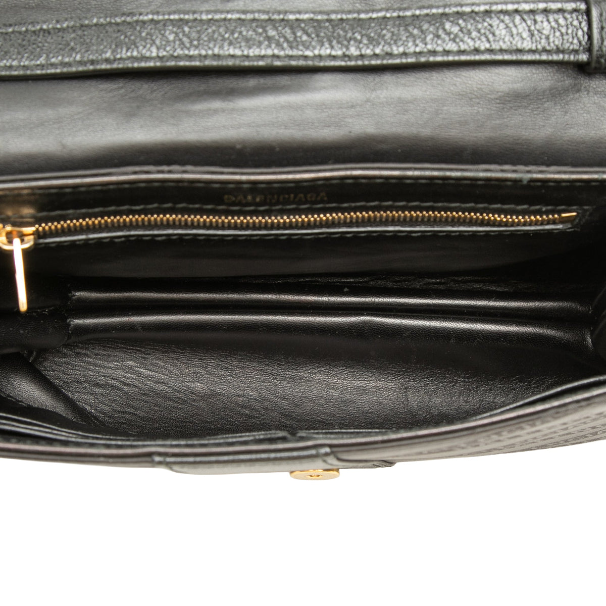 Balenciaga Nylon BB Monogram Shift Wallet on Strap — Black