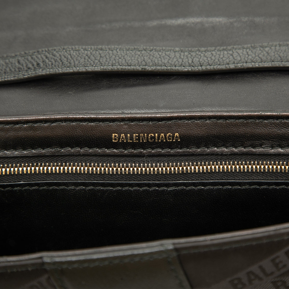 Balenciaga Nylon BB Monogram Shift Wallet on Strap — Black