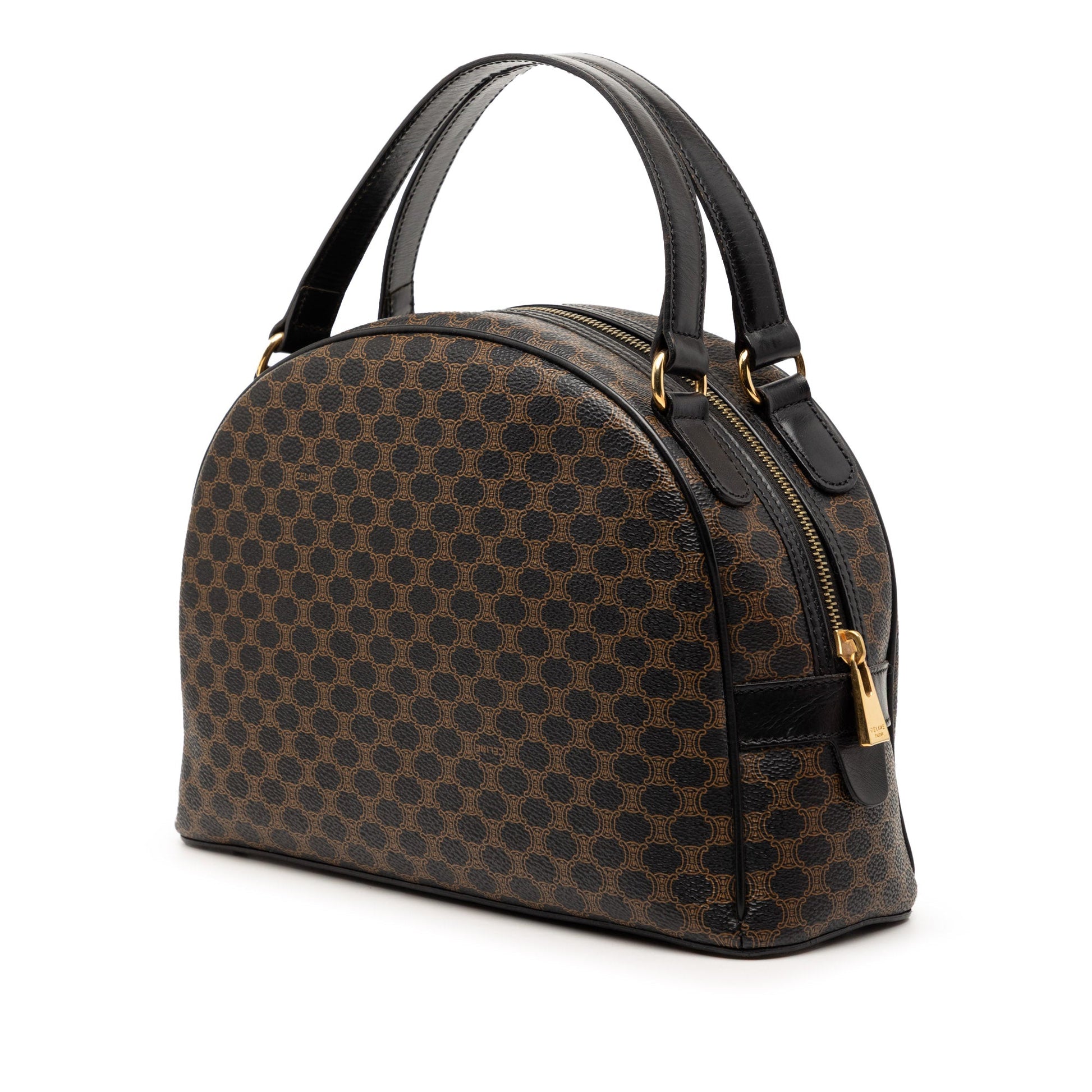 Celine Macadam Coated Canvas Dome Handbag