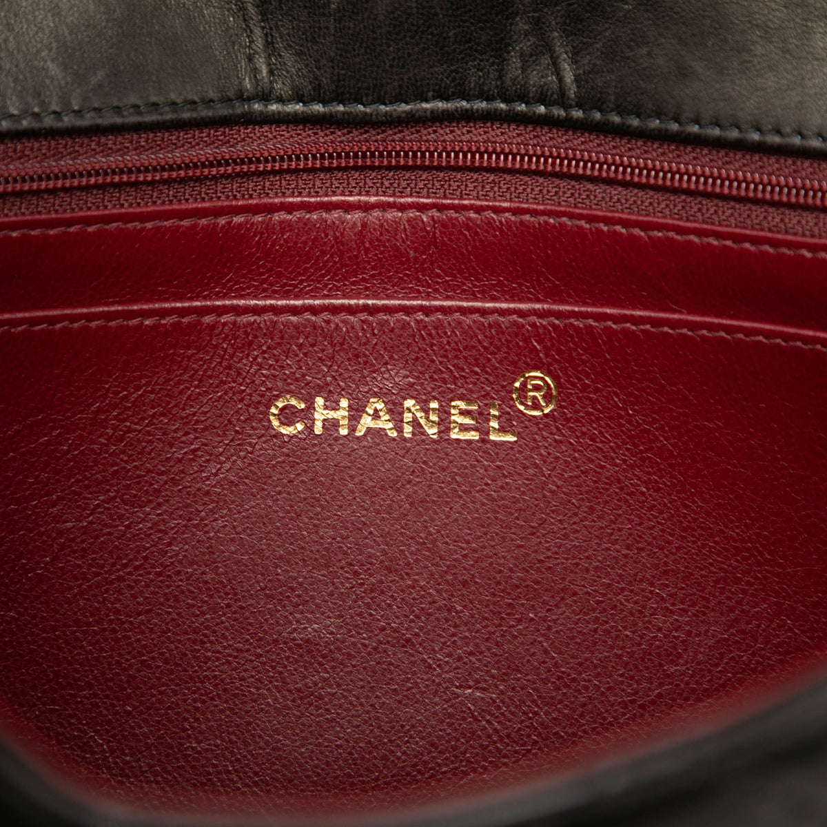 Chanel Medium Lambskin Diana Flap — Black
