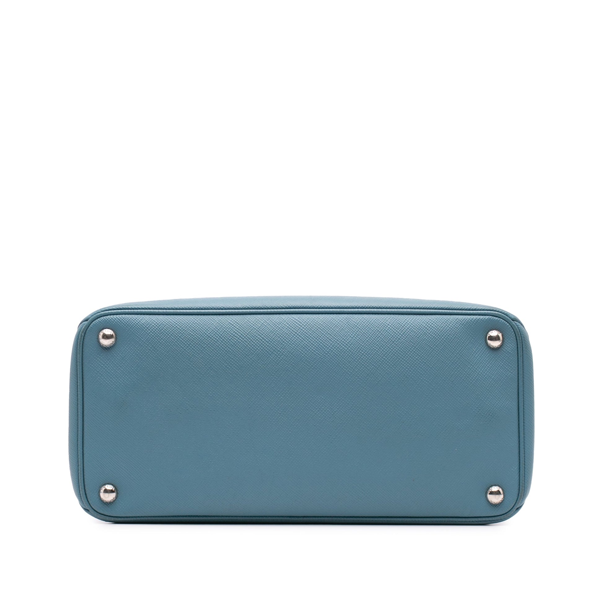 Prada Saffiano Cuir Turnlock Twin Satchel