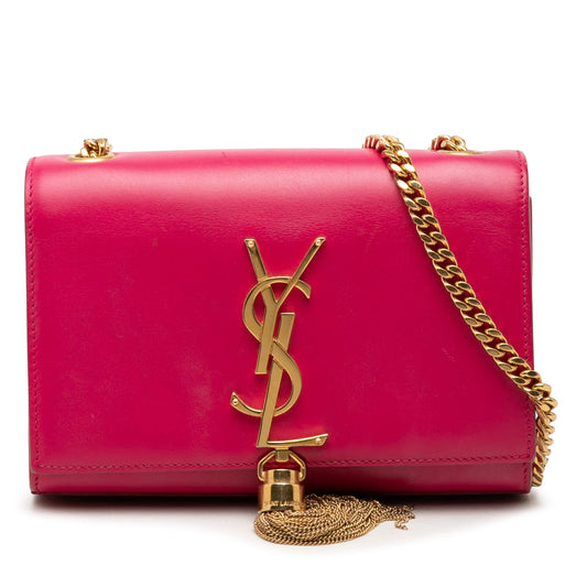 Saint Laurent Small Smooth Calfskin Monogram Kate Tassel Crossbody