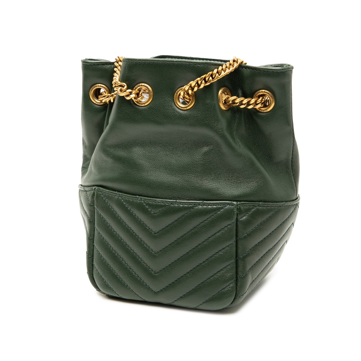 Saint Laurent Mini Quilted Leather Joe Bucket Bag