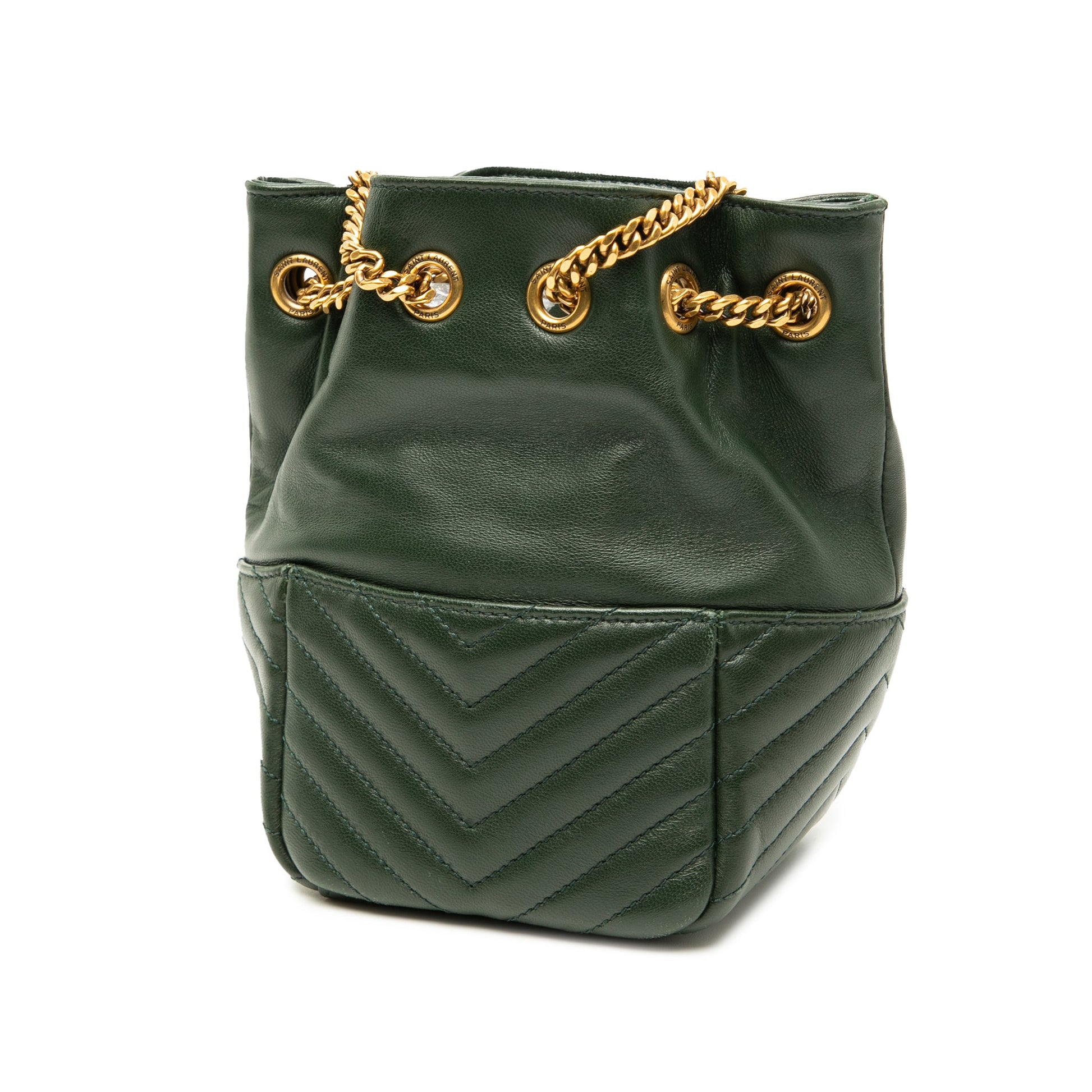 Saint Laurent Mini Quilted Leather Joe Bucket Bag