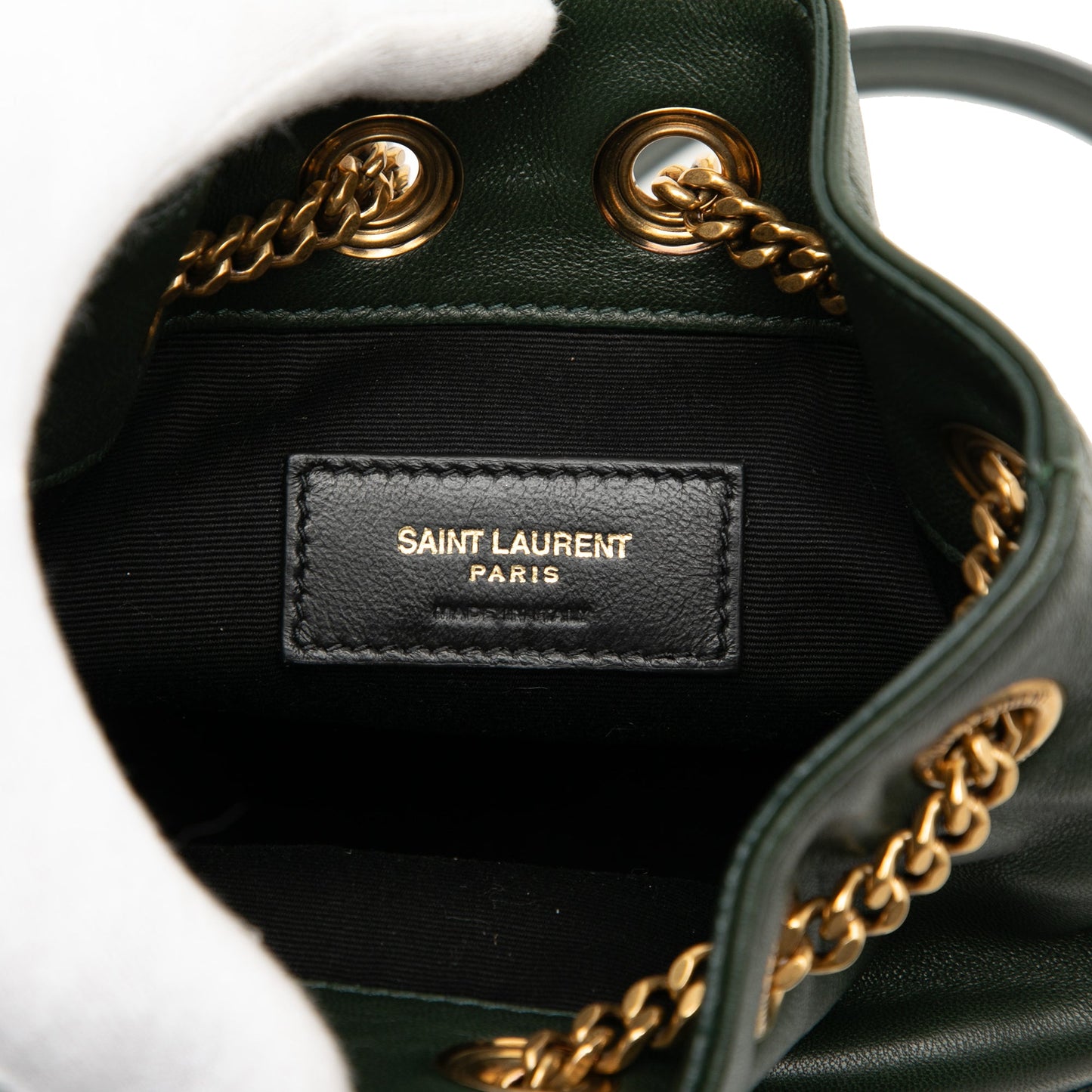 Saint Laurent Mini Quilted Leather Joe Bucket Bag
