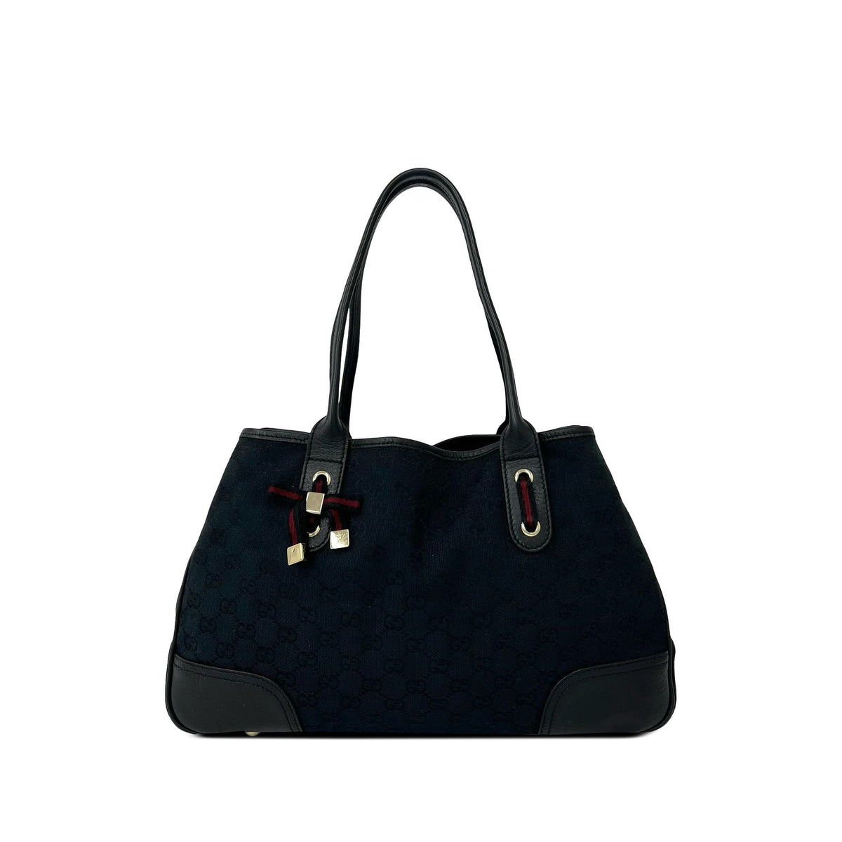 Gucci GG Canvas Princy Tote — Black