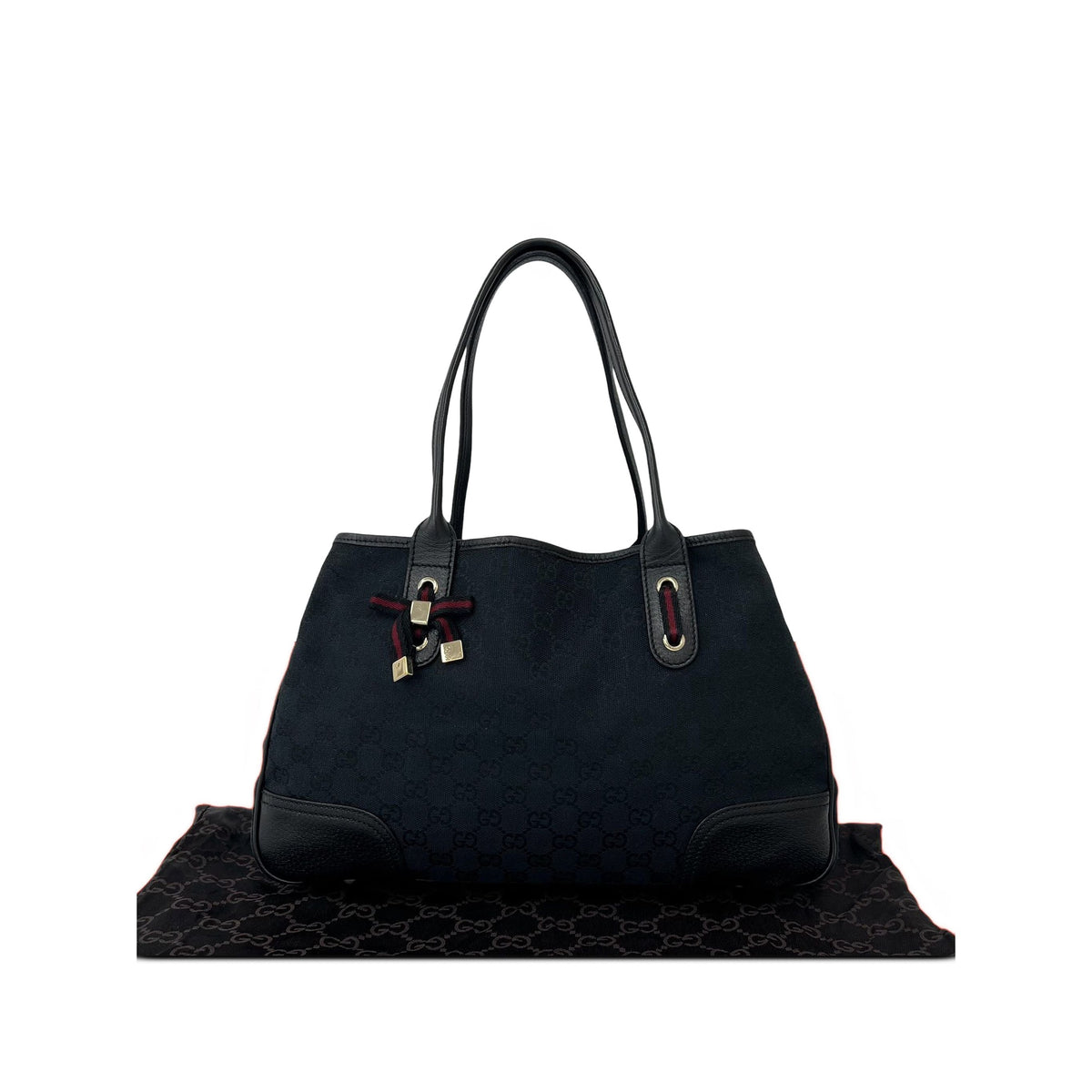 Gucci GG Canvas Princy Tote — Black
