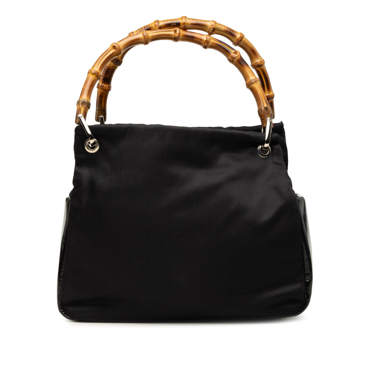 Gucci Nylon Bamboo Handbag