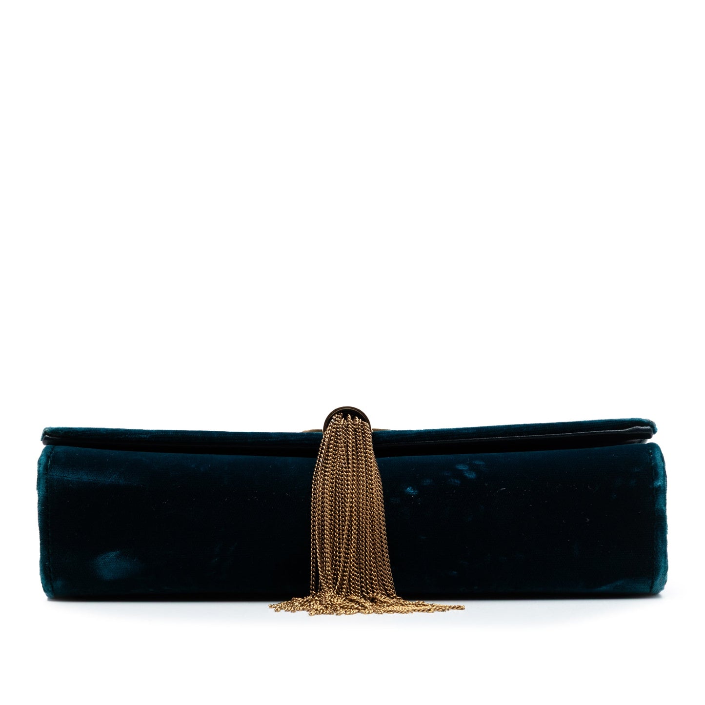 Saint Laurent Small Velvet Monogram Kate Tassel Crossbody