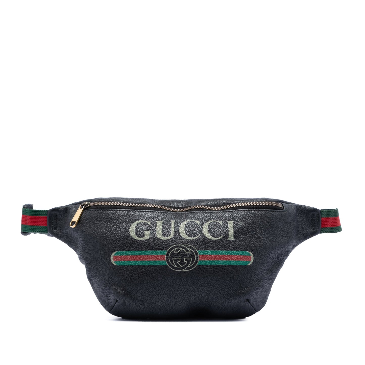 Leather Logo Web Belt Bag