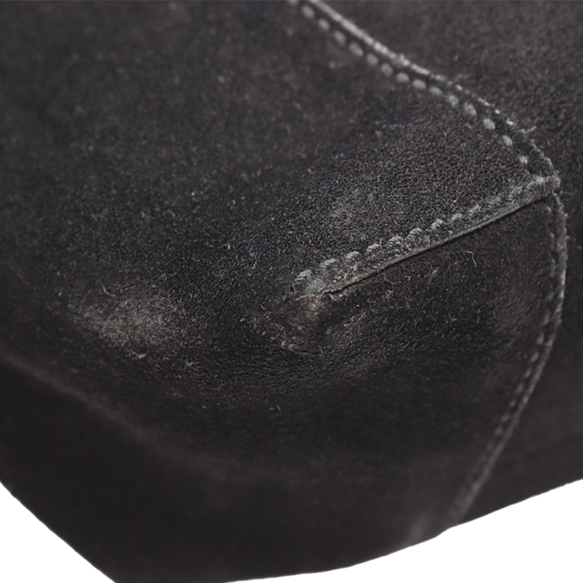 Gucci Suede Shoulder Bag — Black