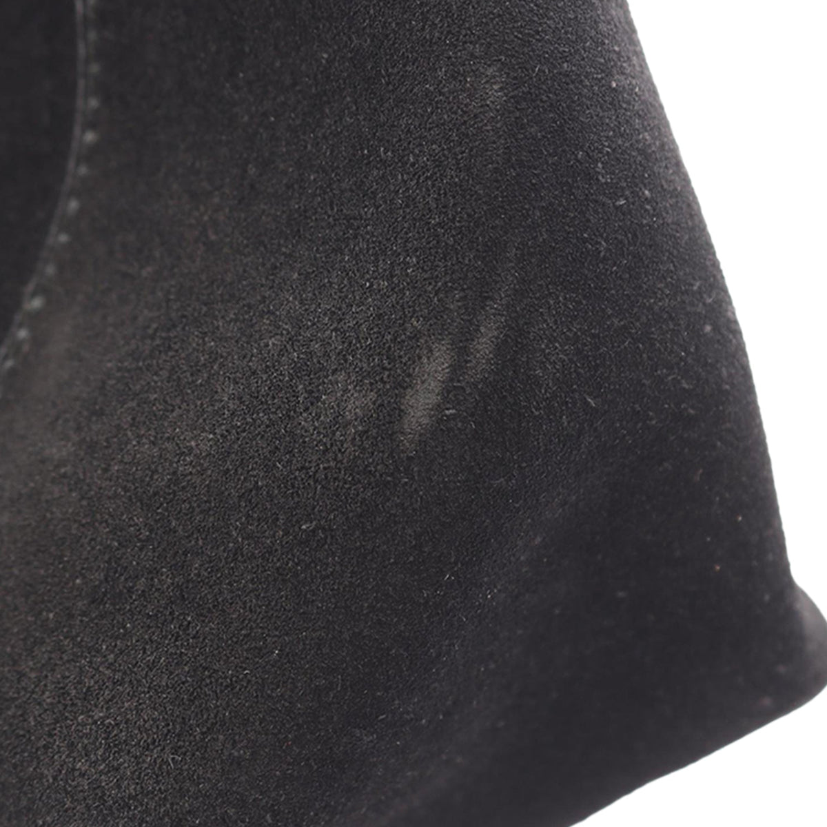 Gucci Suede Shoulder Bag — Black