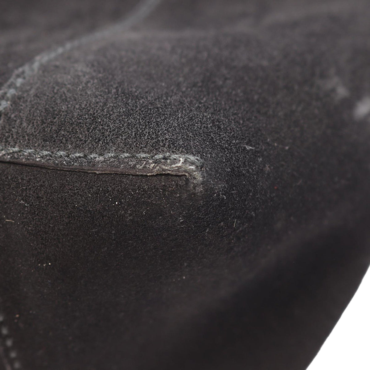 Gucci Suede Shoulder Bag — Black
