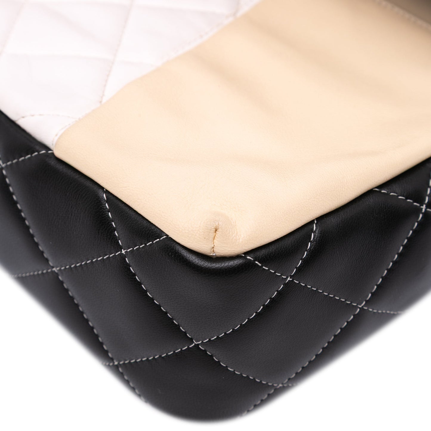 Chanel Jumbo Classic Tricolor Lambskin Colorblock Double Flap