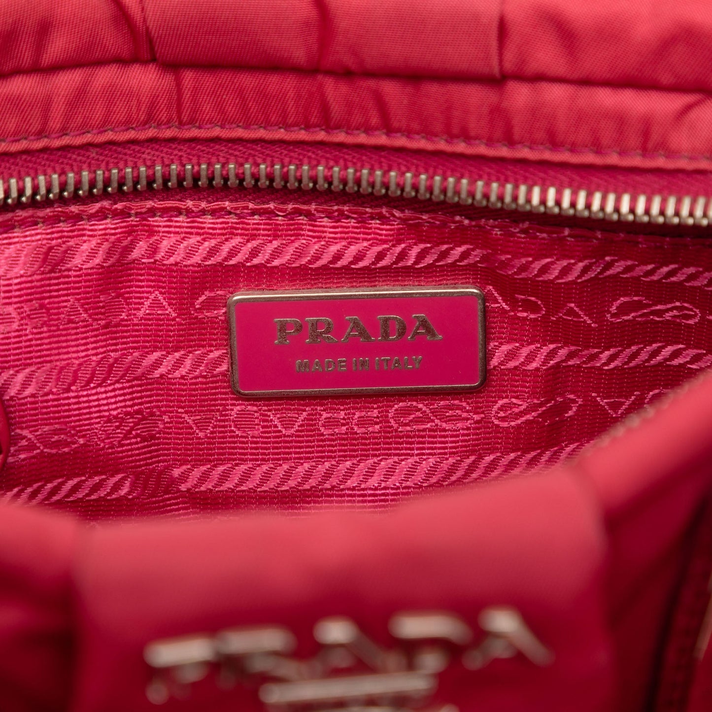 Prada Tessuto Buckle Satchel